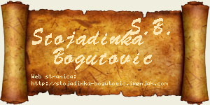 Stojadinka Bogutović vizit kartica